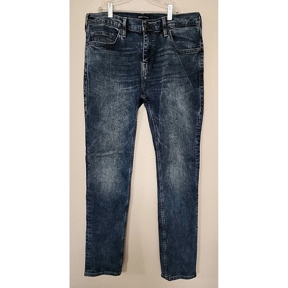 Men's‎ True Religion Rocco Jeans 32X34 Relaxed Skinny Stretch Distressed Denim